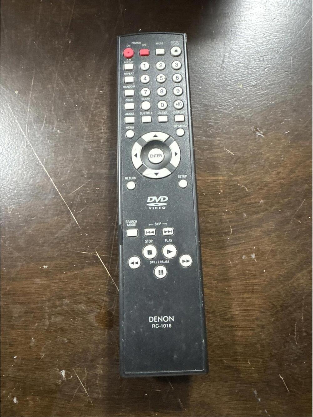 DENON RC-1018 REMOTE CONTROL for DVD-1720 DVD-1730 DVD-1740 DVD-557 DVD-558